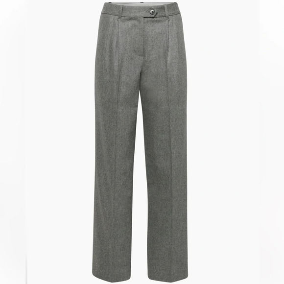 Wilfred Aritzia July trouser Pant Heather Medium Grey 6 NWT - Picture 6 of 9